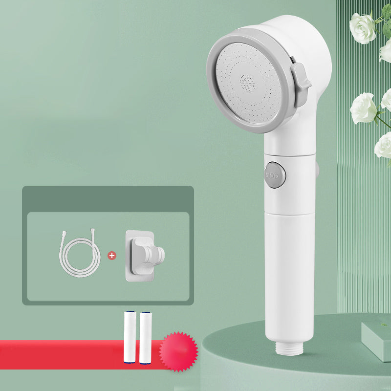 Water Filtration Handheld Shower Head Standard Spray Pattern Shower Head White Shower Heads with Holder and Hose Clearhalo 'Bathroom Remodel & Bathroom Fixtures' 'Home Improvement' 'home_improvement' 'home_improvement_shower_heads' 'Shower Heads' 'shower_heads' 'Showers & Bathtubs Plumbing' 'Showers & Bathtubs' 7234258