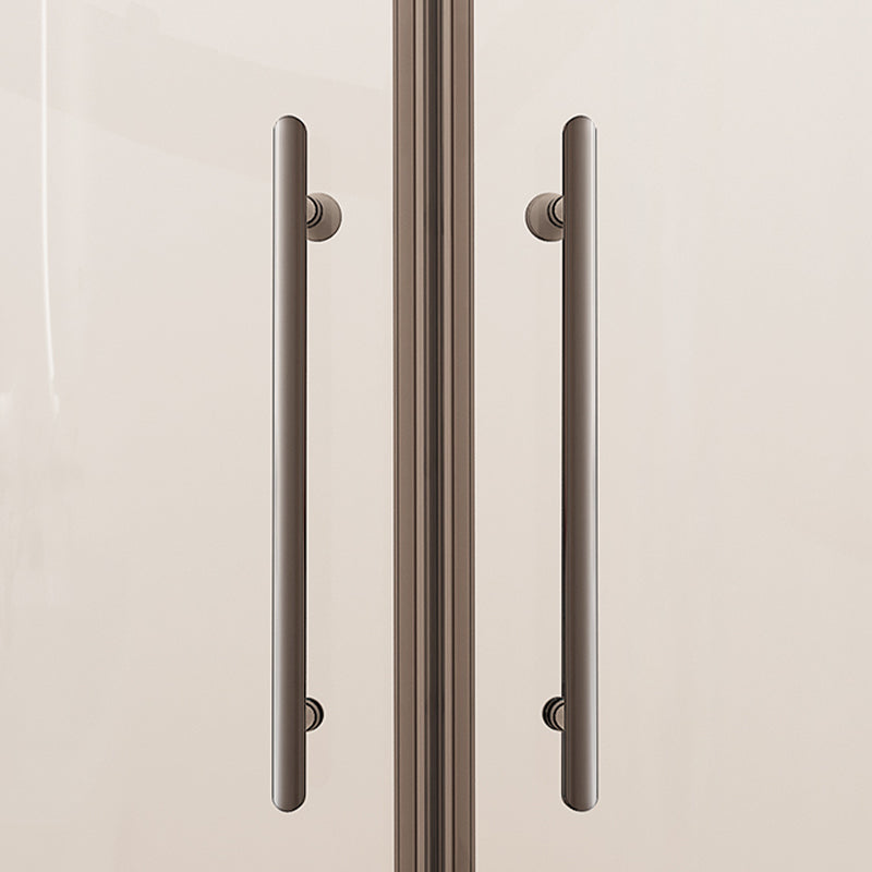 Framed Clear Shower Doors Double Sliding Tempered Shower Bath Door Clearhalo 'Bathroom Remodel & Bathroom Fixtures' 'Home Improvement' 'home_improvement' 'home_improvement_shower_tub_doors' 'Shower and Tub Doors' 'shower_tub_doors' 'Showers & Bathtubs' 7235033