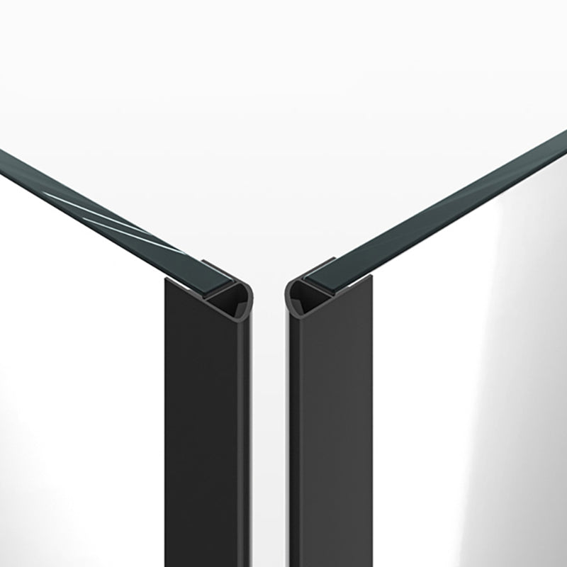 Black Framed Shower Doors Double Sliding Tempered Shower Bath Door Clearhalo 'Bathroom Remodel & Bathroom Fixtures' 'Home Improvement' 'home_improvement' 'home_improvement_shower_tub_doors' 'Shower and Tub Doors' 'shower_tub_doors' 'Showers & Bathtubs' 7235063