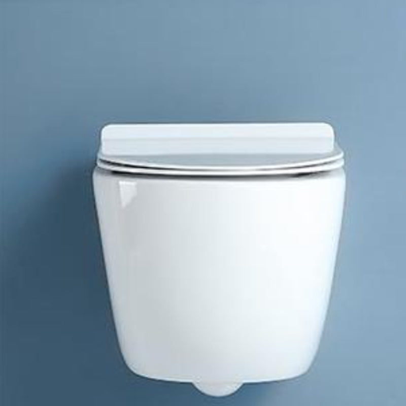 Modern White Flush Toilet Wall Hung Urine Toilet with Seat for Bathroom Clearhalo 'Bathroom Remodel & Bathroom Fixtures' 'Home Improvement' 'home_improvement' 'home_improvement_toilets' 'Toilets & Bidets' 'Toilets' 7235861
