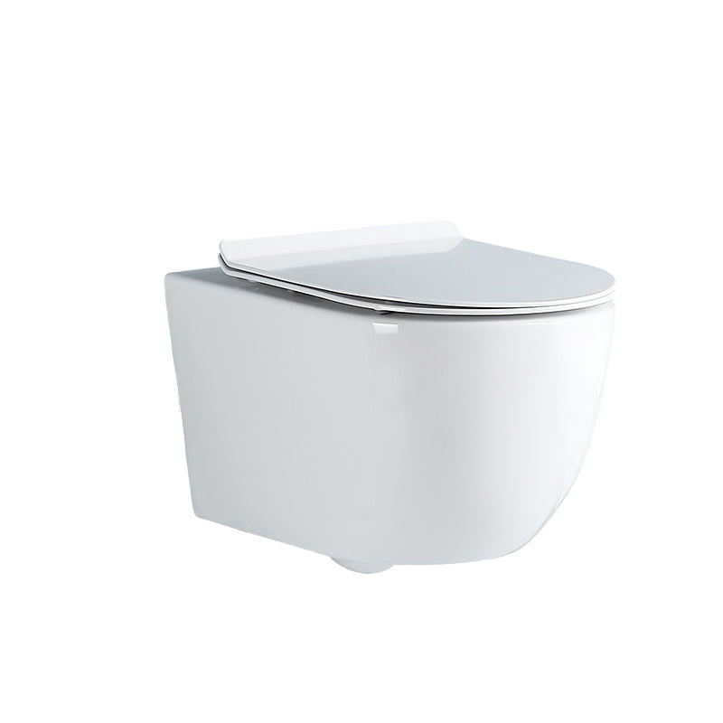 Modern White Flush Toilet Wall Hung Urine Toilet with Seat for Bathroom Clearhalo 'Bathroom Remodel & Bathroom Fixtures' 'Home Improvement' 'home_improvement' 'home_improvement_toilets' 'Toilets & Bidets' 'Toilets' 7235863