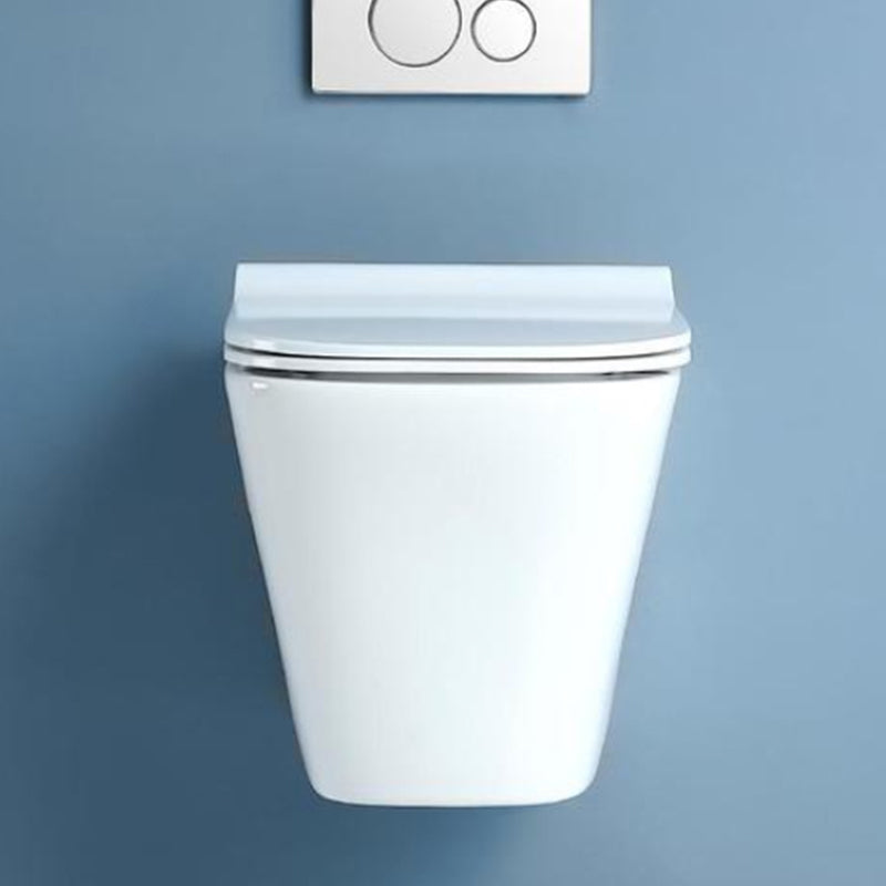 Modern White Flush Toilet Wall Hung Urine Toilet with Seat for Bathroom Clearhalo 'Bathroom Remodel & Bathroom Fixtures' 'Home Improvement' 'home_improvement' 'home_improvement_toilets' 'Toilets & Bidets' 'Toilets' 7235871