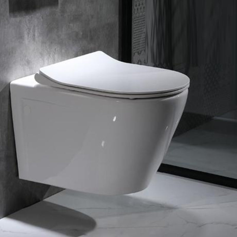 Modern Wall Mount Flush Toilet White Urine Toilet with Seat for Bathroom Clearhalo 'Bathroom Remodel & Bathroom Fixtures' 'Home Improvement' 'home_improvement' 'home_improvement_toilets' 'Toilets & Bidets' 'Toilets' 7235887