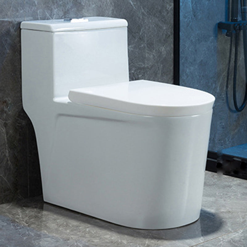 Modern Floor Mount Flush Toilet White Urine Toilet with Slow Close Seat for Bathroom 15"L x 27"W x 26"H 12" Clearhalo 'Bathroom Remodel & Bathroom Fixtures' 'Home Improvement' 'home_improvement' 'home_improvement_toilets' 'Toilets & Bidets' 'Toilets' 7235943