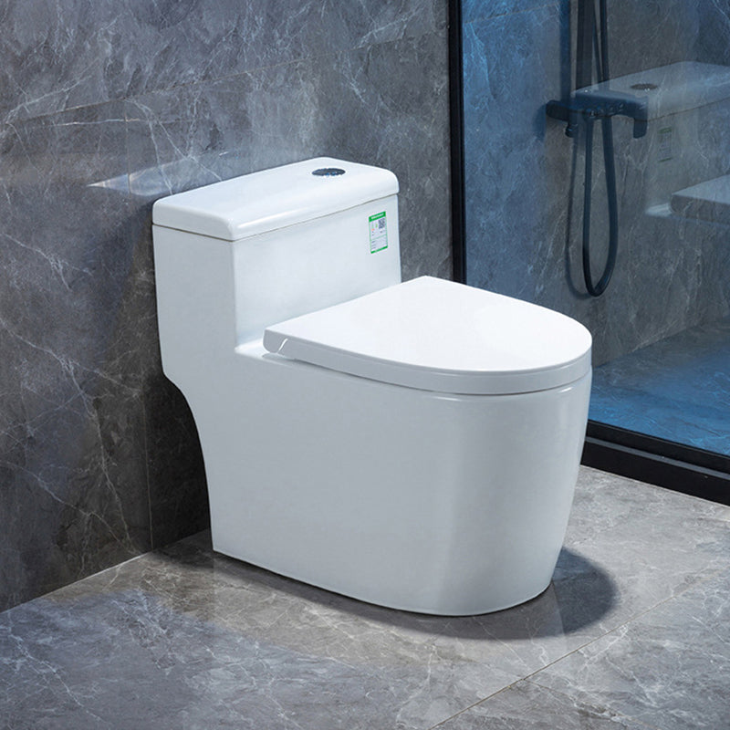 Modern Floor Mount Flush Toilet White Urine Toilet with Slow Close Seat for Bathroom 16"L x 28"W x 24"H 16" Clearhalo 'Bathroom Remodel & Bathroom Fixtures' 'Home Improvement' 'home_improvement' 'home_improvement_toilets' 'Toilets & Bidets' 'Toilets' 7235944