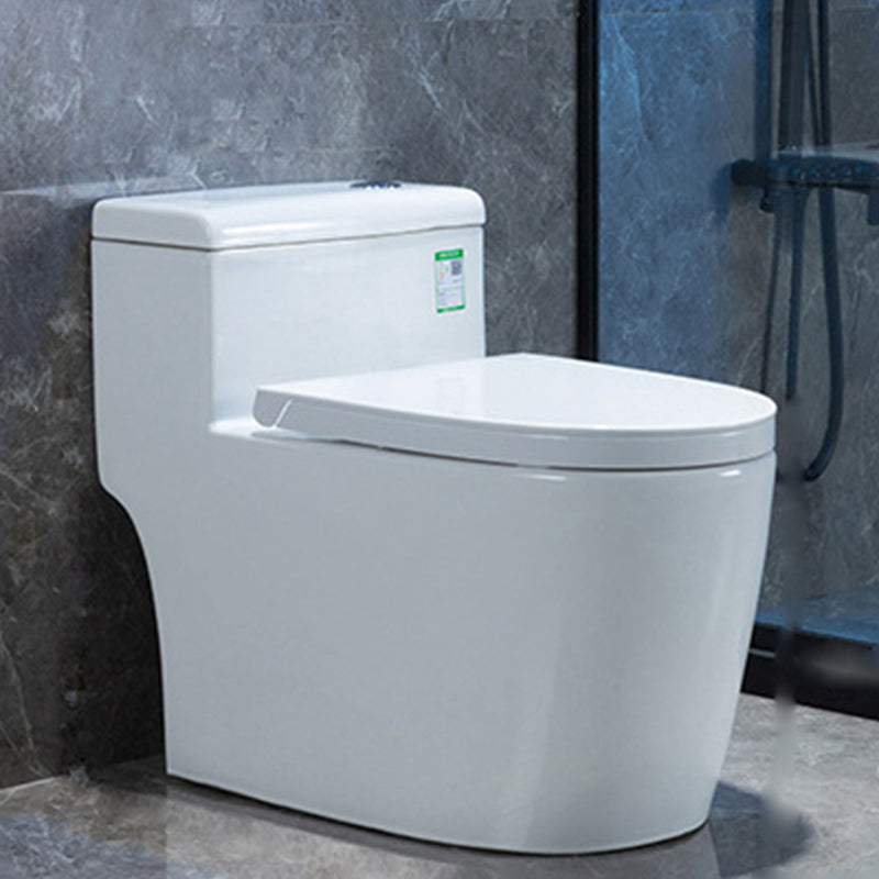 Modern Floor Mount Flush Toilet White Urine Toilet with Slow Close Seat for Bathroom 16"L x 28"W x 24"H 12" Clearhalo 'Bathroom Remodel & Bathroom Fixtures' 'Home Improvement' 'home_improvement' 'home_improvement_toilets' 'Toilets & Bidets' 'Toilets' 7235945
