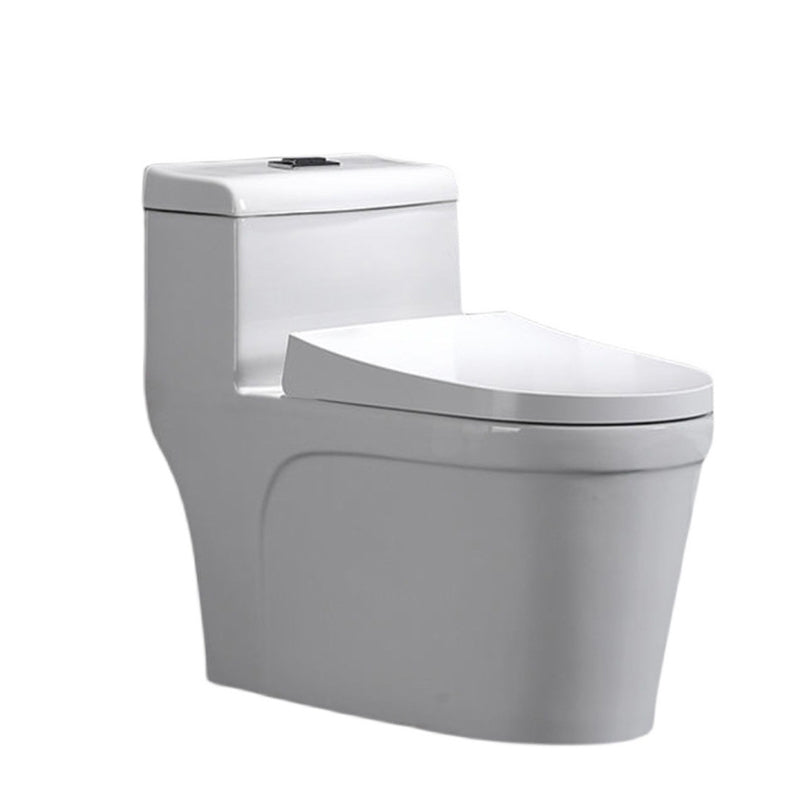 Modern Floor Mount Flush Toilet White Urine Toilet with Slow Close Seat for Bathroom Clearhalo 'Bathroom Remodel & Bathroom Fixtures' 'Home Improvement' 'home_improvement' 'home_improvement_toilets' 'Toilets & Bidets' 'Toilets' 7235951