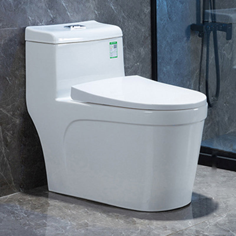 Modern Floor Mount Flush Toilet White Urine Toilet with Slow Close Seat for Bathroom 15"L x 28"W x 26"H Clearhalo 'Bathroom Remodel & Bathroom Fixtures' 'Home Improvement' 'home_improvement' 'home_improvement_toilets' 'Toilets & Bidets' 'Toilets' 7235952