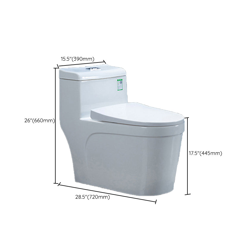 Modern Floor Mount Flush Toilet White Urine Toilet with Slow Close Seat for Bathroom Clearhalo 'Bathroom Remodel & Bathroom Fixtures' 'Home Improvement' 'home_improvement' 'home_improvement_toilets' 'Toilets & Bidets' 'Toilets' 7235965