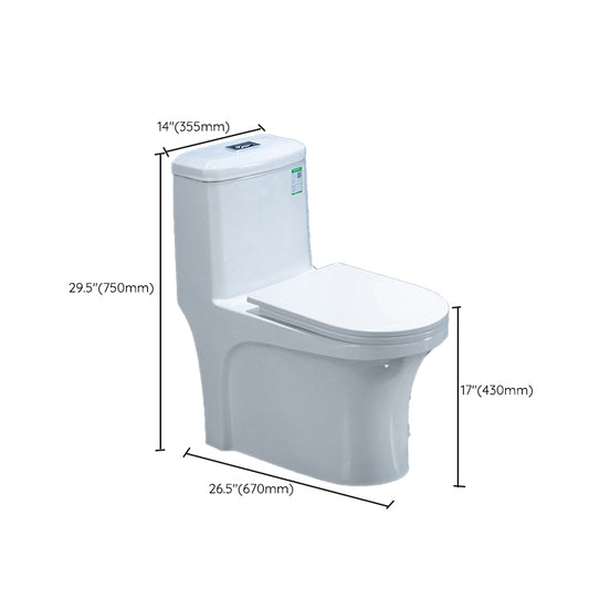 Modern Floor Mount Flush Toilet White Urine Toilet with Slow Close Seat for Bathroom Clearhalo 'Bathroom Remodel & Bathroom Fixtures' 'Home Improvement' 'home_improvement' 'home_improvement_toilets' 'Toilets & Bidets' 'Toilets' 7235967