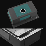 Modern Kitchen Sink Stainless Rectangular Kitchen Sink with Pull-out Faucet Clearhalo 'Home Improvement' 'home_improvement' 'home_improvement_kitchen_sinks' 'Kitchen Remodel & Kitchen Fixtures' 'Kitchen Sinks & Faucet Components' 'Kitchen Sinks' 'kitchen_sinks' 7237122