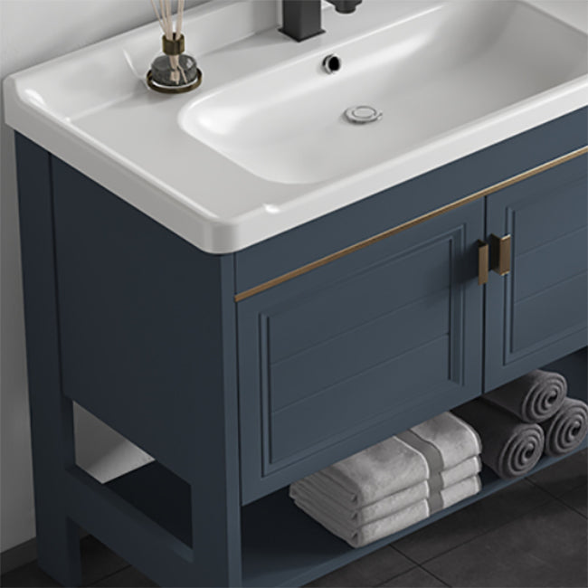 Glam Bathroom Vanity Set Freestanding Faucet Included Bathroom Sink Vanity Clearhalo 'Bathroom Remodel & Bathroom Fixtures' 'Bathroom Vanities' 'bathroom_vanities' 'Home Improvement' 'home_improvement' 'home_improvement_bathroom_vanities' 7237295