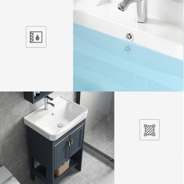 Glam Bathroom Vanity Set Freestanding Faucet Included Bathroom Sink Vanity Clearhalo 'Bathroom Remodel & Bathroom Fixtures' 'Bathroom Vanities' 'bathroom_vanities' 'Home Improvement' 'home_improvement' 'home_improvement_bathroom_vanities' 7237299