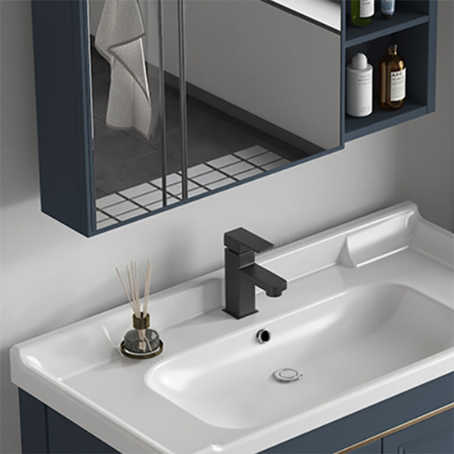 Glam Bathroom Vanity Set Freestanding Faucet Included Bathroom Sink Vanity Clearhalo 'Bathroom Remodel & Bathroom Fixtures' 'Bathroom Vanities' 'bathroom_vanities' 'Home Improvement' 'home_improvement' 'home_improvement_bathroom_vanities' 7237303