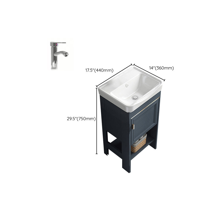 Glam Bathroom Vanity Set Freestanding Faucet Included Bathroom Sink Vanity Clearhalo 'Bathroom Remodel & Bathroom Fixtures' 'Bathroom Vanities' 'bathroom_vanities' 'Home Improvement' 'home_improvement' 'home_improvement_bathroom_vanities' 7237321