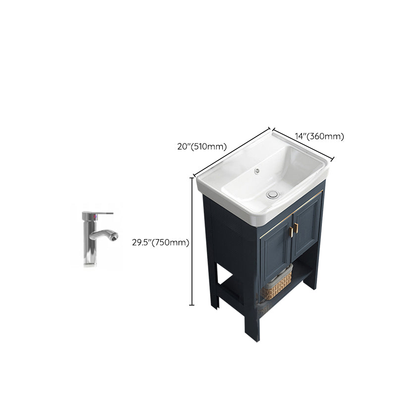 Glam Bathroom Vanity Set Freestanding Faucet Included Bathroom Sink Vanity Clearhalo 'Bathroom Remodel & Bathroom Fixtures' 'Bathroom Vanities' 'bathroom_vanities' 'Home Improvement' 'home_improvement' 'home_improvement_bathroom_vanities' 7237322