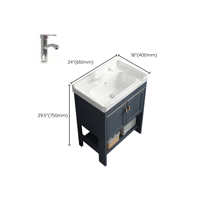 Glam Bathroom Vanity Set Freestanding Faucet Included Bathroom Sink Vanity Clearhalo 'Bathroom Remodel & Bathroom Fixtures' 'Bathroom Vanities' 'bathroom_vanities' 'Home Improvement' 'home_improvement' 'home_improvement_bathroom_vanities' 7237323