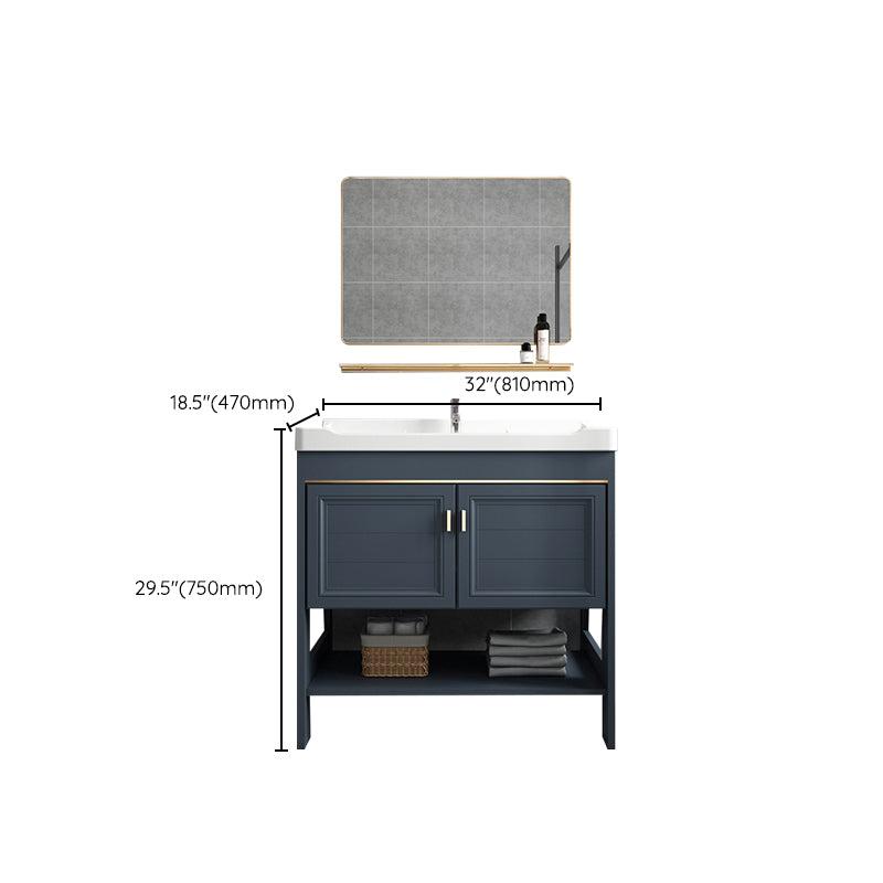 Glam Bathroom Vanity Set Freestanding Faucet Included Bathroom Sink Vanity Clearhalo 'Bathroom Remodel & Bathroom Fixtures' 'Bathroom Vanities' 'bathroom_vanities' 'Home Improvement' 'home_improvement' 'home_improvement_bathroom_vanities' 7237330