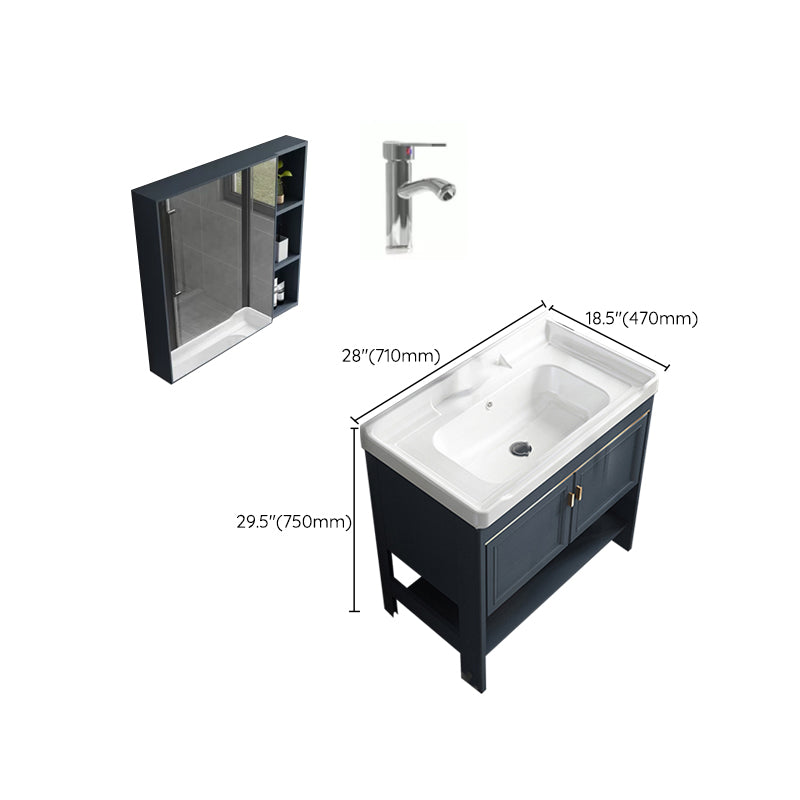 Glam Bathroom Vanity Set Freestanding Faucet Included Bathroom Sink Vanity Clearhalo 'Bathroom Remodel & Bathroom Fixtures' 'Bathroom Vanities' 'bathroom_vanities' 'Home Improvement' 'home_improvement' 'home_improvement_bathroom_vanities' 7237334