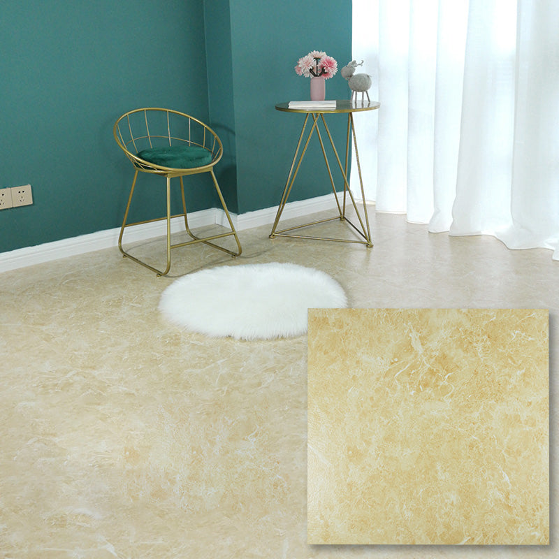 Modern Indoor Vinyl Flooring Marble Print Peel and Stick Vinyl Flooring Light Beige Clearhalo 'Flooring 'Home Improvement' 'home_improvement' 'home_improvement_vinyl_flooring' 'Vinyl Flooring' 'vinyl_flooring' Walls and Ceiling' 7237647
