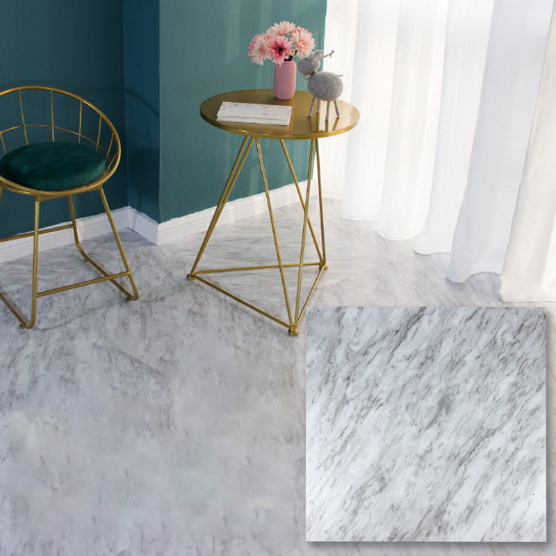 Modern Indoor Vinyl Flooring Marble Print Peel and Stick Vinyl Flooring Smoke Gray Clearhalo 'Flooring 'Home Improvement' 'home_improvement' 'home_improvement_vinyl_flooring' 'Vinyl Flooring' 'vinyl_flooring' Walls and Ceiling' 7237660