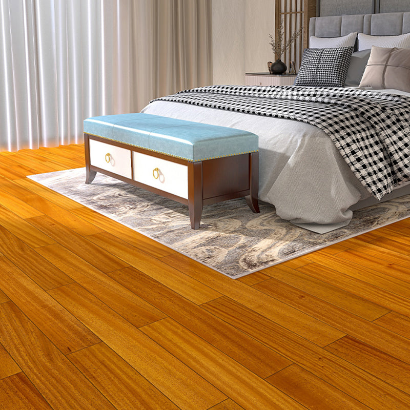 Traditional Flooring Tiles Wire Brushed Solid Wood Flooring with Click Lock Clearhalo 'Flooring 'Hardwood Flooring' 'hardwood_flooring' 'Home Improvement' 'home_improvement' 'home_improvement_hardwood_flooring' Walls and Ceiling' 7237684