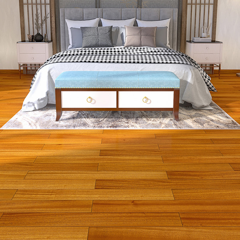 Traditional Flooring Tiles Wire Brushed Solid Wood Flooring with Click Lock Clearhalo 'Flooring 'Hardwood Flooring' 'hardwood_flooring' 'Home Improvement' 'home_improvement' 'home_improvement_hardwood_flooring' Walls and Ceiling' 7237686