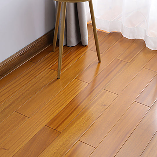 Traditional Flooring Tiles Wire Brushed Solid Wood Flooring with Click Lock Clearhalo 'Flooring 'Hardwood Flooring' 'hardwood_flooring' 'Home Improvement' 'home_improvement' 'home_improvement_hardwood_flooring' Walls and Ceiling' 7237694