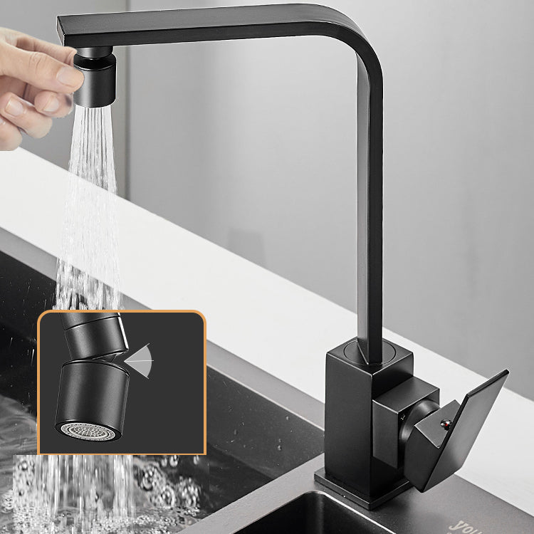 Modern Spring Spout Water Filler One Handle High Arch Meta Kitchen Faucet Clearhalo 'Home Improvement' 'home_improvement' 'home_improvement_kitchen_faucets' 'Kitchen Faucets' 'Kitchen Remodel & Kitchen Fixtures' 'Kitchen Sinks & Faucet Components' 'kitchen_faucets' 7238192