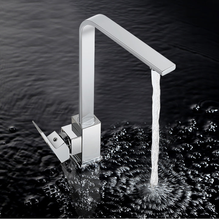 Modern Spring Spout Water Filler One Handle High Arch Meta Kitchen Faucet Clearhalo 'Home Improvement' 'home_improvement' 'home_improvement_kitchen_faucets' 'Kitchen Faucets' 'Kitchen Remodel & Kitchen Fixtures' 'Kitchen Sinks & Faucet Components' 'kitchen_faucets' 7238195