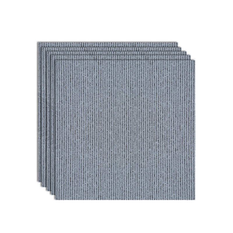 Office Room Carpet Tiles Solid Color Level Loop Square Carpet Tiles Pewter Clearhalo 'Carpet Tiles & Carpet Squares' 'carpet_tiles_carpet_squares' 'Flooring 'Home Improvement' 'home_improvement' 'home_improvement_carpet_tiles_carpet_squares' Walls and Ceiling' 7238207