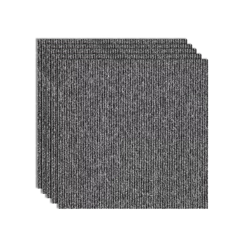 Office Room Carpet Tiles Solid Color Level Loop Square Carpet Tiles Smoke Gray Clearhalo 'Carpet Tiles & Carpet Squares' 'carpet_tiles_carpet_squares' 'Flooring 'Home Improvement' 'home_improvement' 'home_improvement_carpet_tiles_carpet_squares' Walls and Ceiling' 7238209