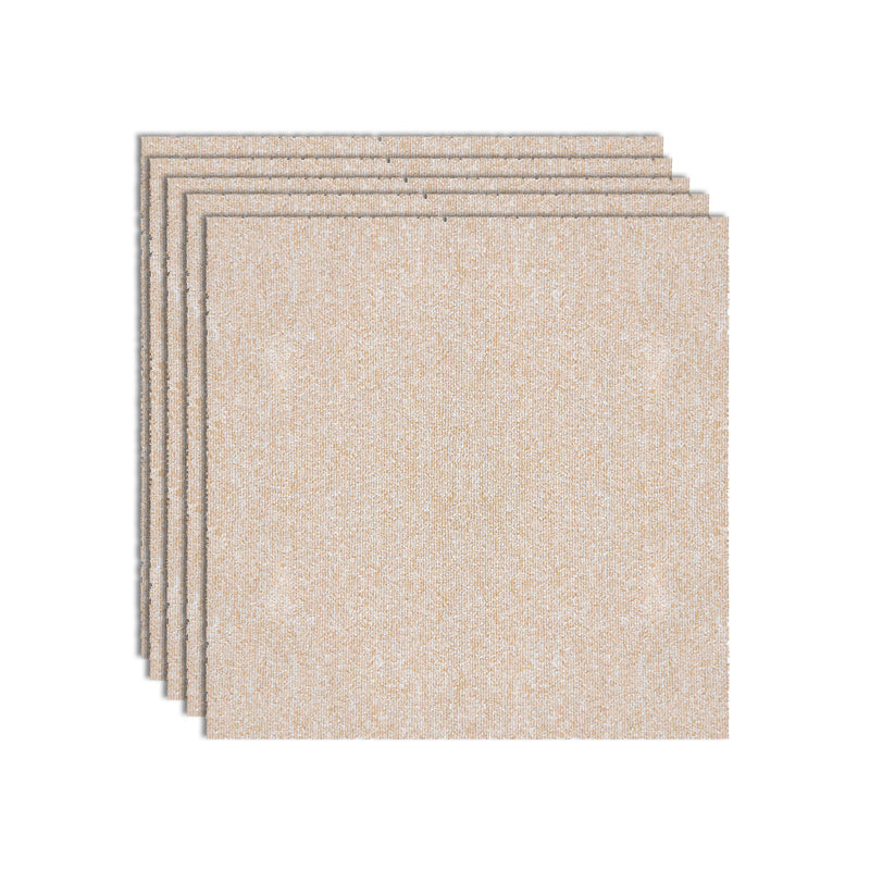 Office Room Carpet Tiles Solid Color Level Loop Square Carpet Tiles Beige Clearhalo 'Carpet Tiles & Carpet Squares' 'carpet_tiles_carpet_squares' 'Flooring 'Home Improvement' 'home_improvement' 'home_improvement_carpet_tiles_carpet_squares' Walls and Ceiling' 7238213