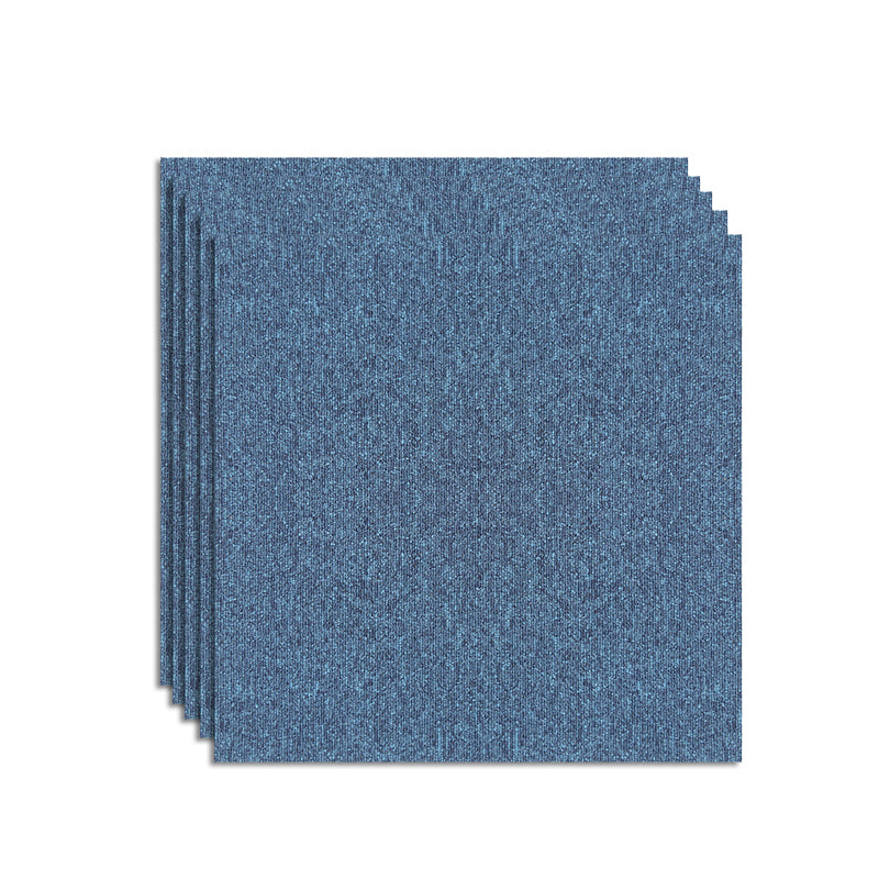 Office Room Carpet Tiles Solid Color Level Loop Square Carpet Tiles Blue Clearhalo 'Carpet Tiles & Carpet Squares' 'carpet_tiles_carpet_squares' 'Flooring 'Home Improvement' 'home_improvement' 'home_improvement_carpet_tiles_carpet_squares' Walls and Ceiling' 7238220