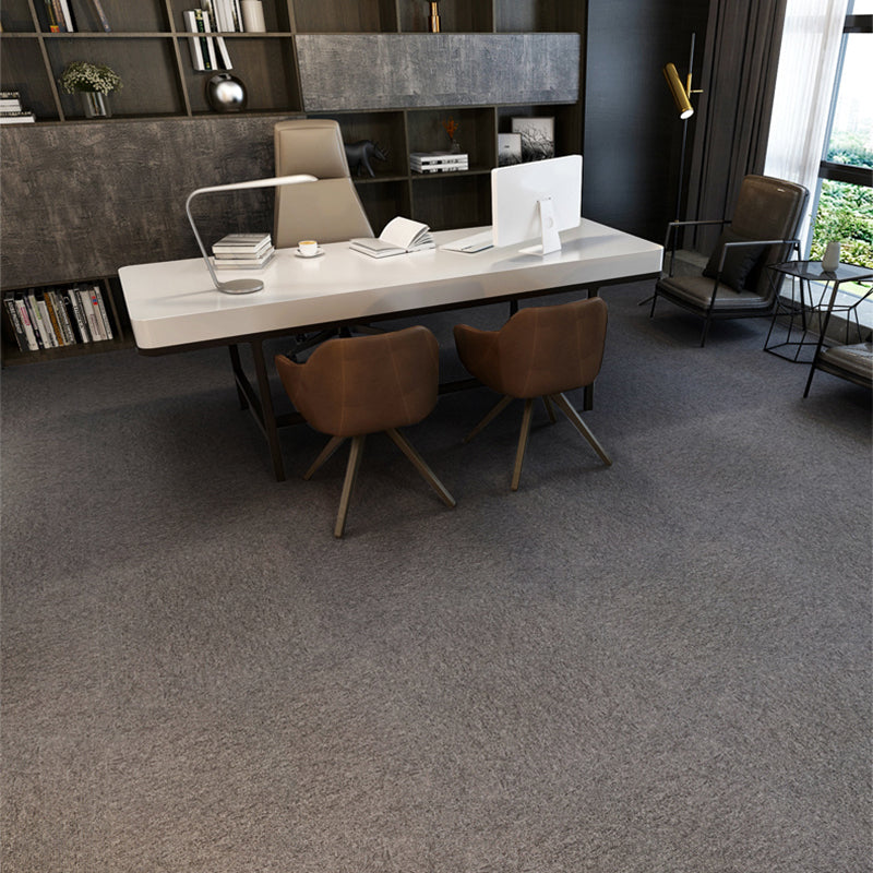 Office Room Carpet Tiles Solid Color Level Loop Square Carpet Tiles Clearhalo 'Carpet Tiles & Carpet Squares' 'carpet_tiles_carpet_squares' 'Flooring 'Home Improvement' 'home_improvement' 'home_improvement_carpet_tiles_carpet_squares' Walls and Ceiling' 7238223