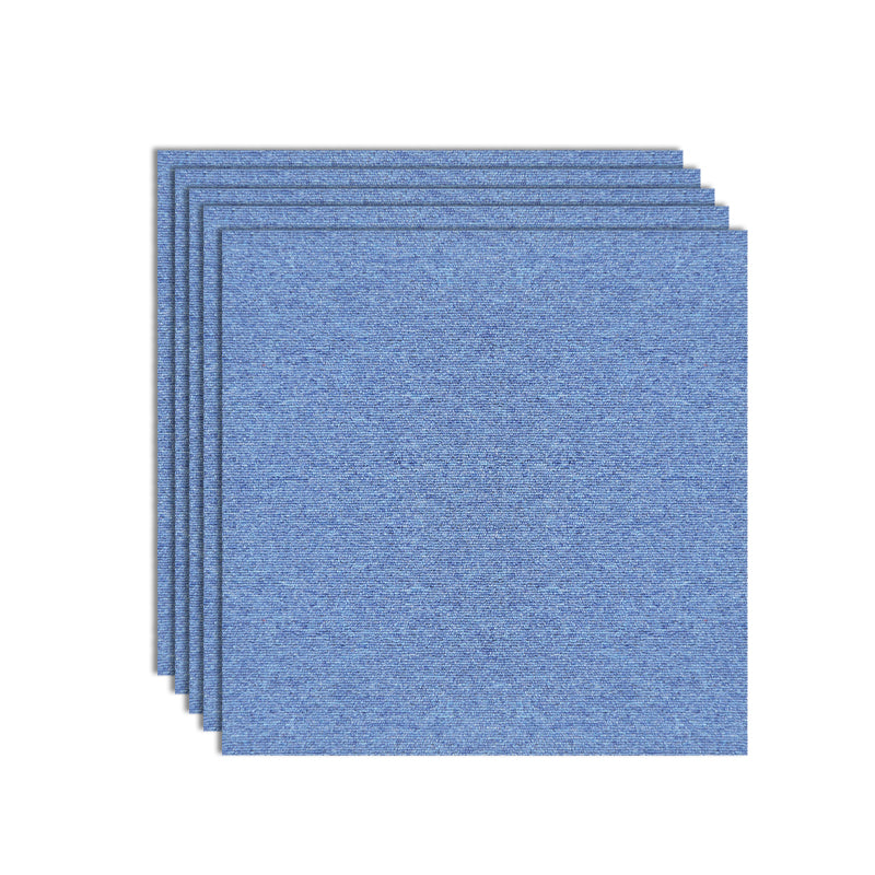 Office Room Carpet Tiles Solid Color Level Loop Square Carpet Tiles Light Blue Clearhalo 'Carpet Tiles & Carpet Squares' 'carpet_tiles_carpet_squares' 'Flooring 'Home Improvement' 'home_improvement' 'home_improvement_carpet_tiles_carpet_squares' Walls and Ceiling' 7238227