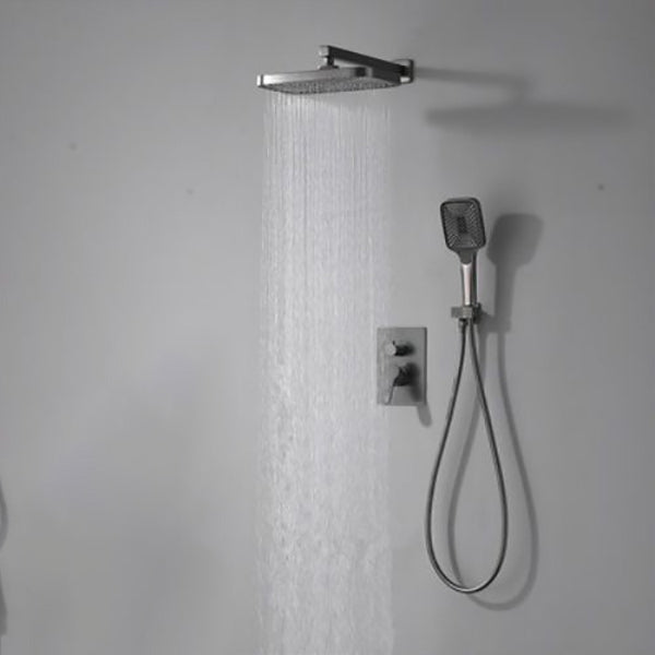 Modern Shower Head Combo Brass Temperature Control Wall Mounted Shower Combo 2 Temperature Control Clearhalo 'Bathroom Remodel & Bathroom Fixtures' 'Home Improvement' 'home_improvement' 'home_improvement_shower_faucets' 'Shower Faucets & Systems' 'shower_faucets' 'Showers & Bathtubs Plumbing' 'Showers & Bathtubs' 7238311