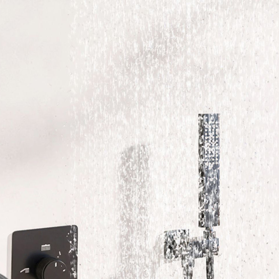 Modern Shower Head Combo Brass Wall Mounted Temperature Control Shower Set Clearhalo 'Bathroom Remodel & Bathroom Fixtures' 'Home Improvement' 'home_improvement' 'home_improvement_shower_faucets' 'Shower Faucets & Systems' 'shower_faucets' 'Showers & Bathtubs Plumbing' 'Showers & Bathtubs' 7238446