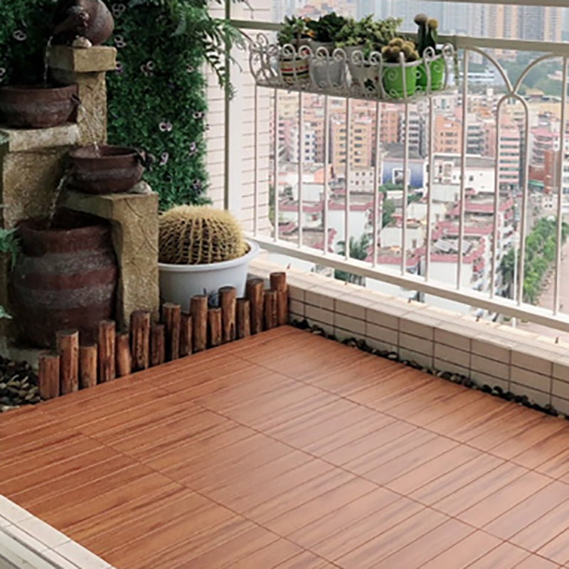 Engineered Flooring Planks Water Resistant Click-Locking for Patio Garden Clearhalo 'Flooring 'Hardwood Flooring' 'hardwood_flooring' 'Home Improvement' 'home_improvement' 'home_improvement_hardwood_flooring' Walls and Ceiling' 7239357