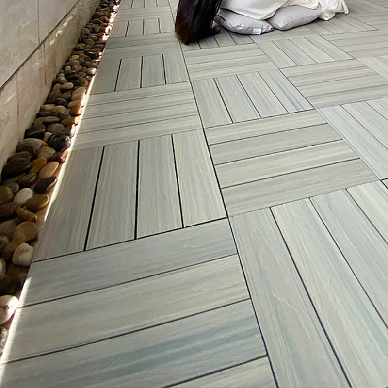 Engineered Flooring Planks Water Resistant Click-Locking for Patio Garden 12" x 12" Old Wood Clearhalo 'Flooring 'Hardwood Flooring' 'hardwood_flooring' 'Home Improvement' 'home_improvement' 'home_improvement_hardwood_flooring' Walls and Ceiling' 7239362