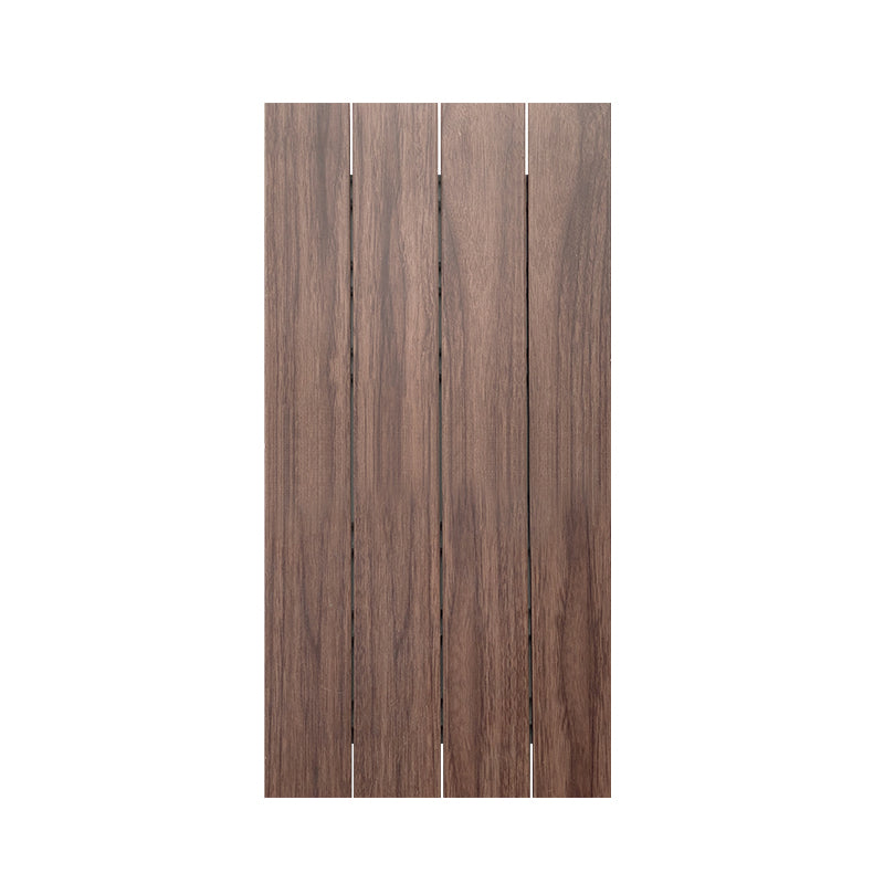 Engineered Flooring Planks Water Resistant Click-Locking for Patio Garden 1' x 2' Dark Wood Clearhalo 'Flooring 'Hardwood Flooring' 'hardwood_flooring' 'Home Improvement' 'home_improvement' 'home_improvement_hardwood_flooring' Walls and Ceiling' 7239369