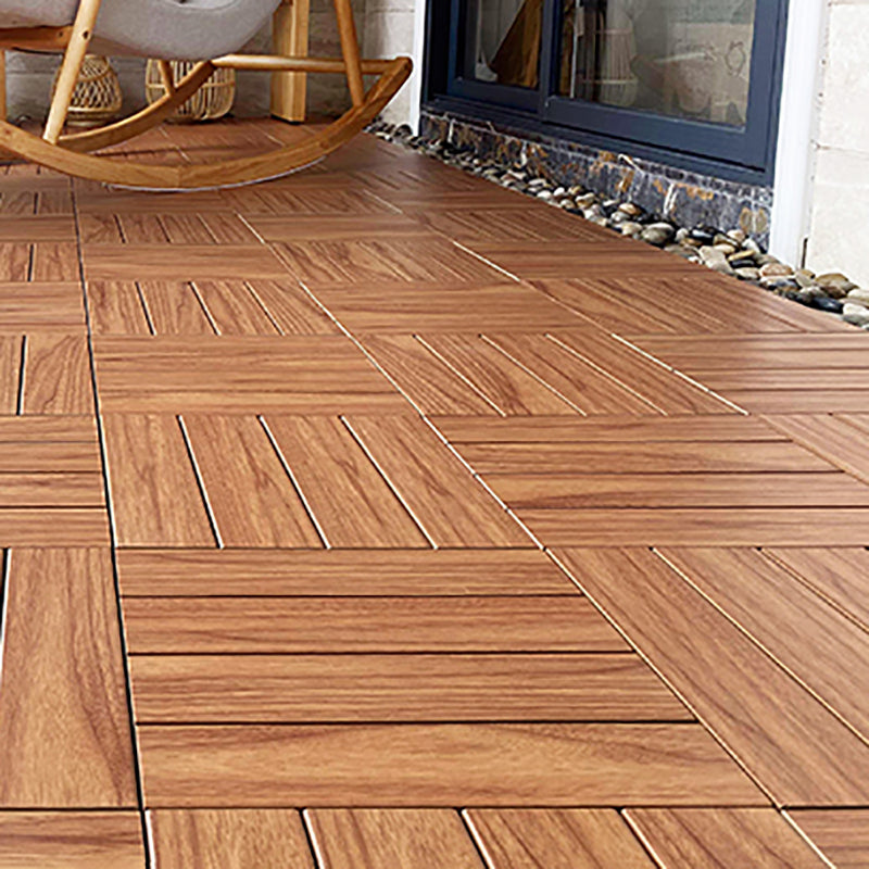 Engineered Flooring Planks Water Resistant Click-Locking for Patio Garden Clearhalo 'Flooring 'Hardwood Flooring' 'hardwood_flooring' 'Home Improvement' 'home_improvement' 'home_improvement_hardwood_flooring' Walls and Ceiling' 7239377