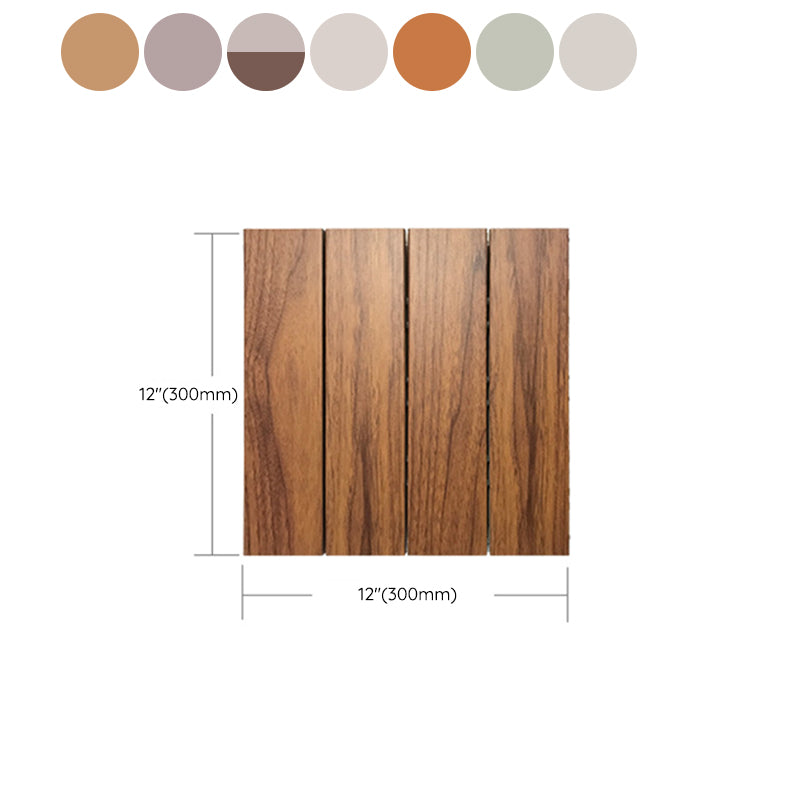Engineered Flooring Planks Water Resistant Click-Locking for Patio Garden Clearhalo 'Flooring 'Hardwood Flooring' 'hardwood_flooring' 'Home Improvement' 'home_improvement' 'home_improvement_hardwood_flooring' Walls and Ceiling' 7239378