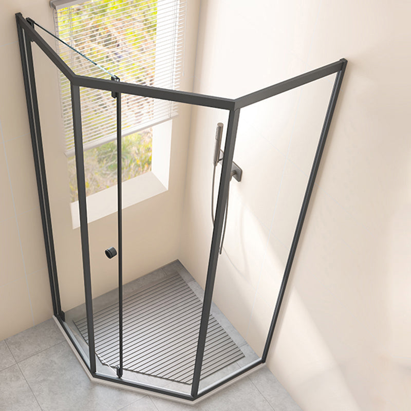 Single Sliding Shower Bath Door Tempered Glass Clear Shower Door Knob Handles Left Clearhalo 'Bathroom Remodel & Bathroom Fixtures' 'Home Improvement' 'home_improvement' 'home_improvement_shower_tub_doors' 'Shower and Tub Doors' 'shower_tub_doors' 'Showers & Bathtubs' 7239410