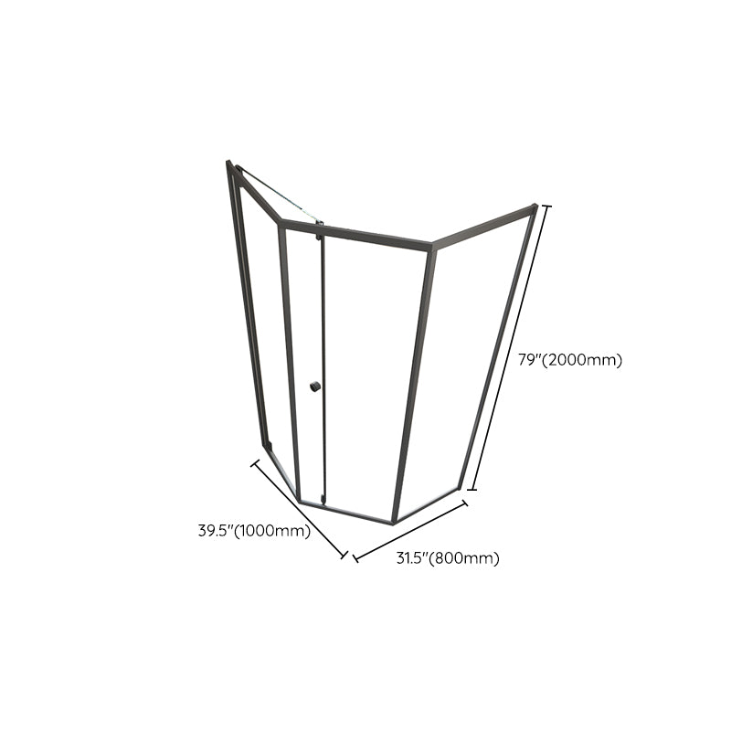 Single Sliding Shower Bath Door Tempered Glass Clear Shower Door Clearhalo 'Bathroom Remodel & Bathroom Fixtures' 'Home Improvement' 'home_improvement' 'home_improvement_shower_tub_doors' 'Shower and Tub Doors' 'shower_tub_doors' 'Showers & Bathtubs' 7239418