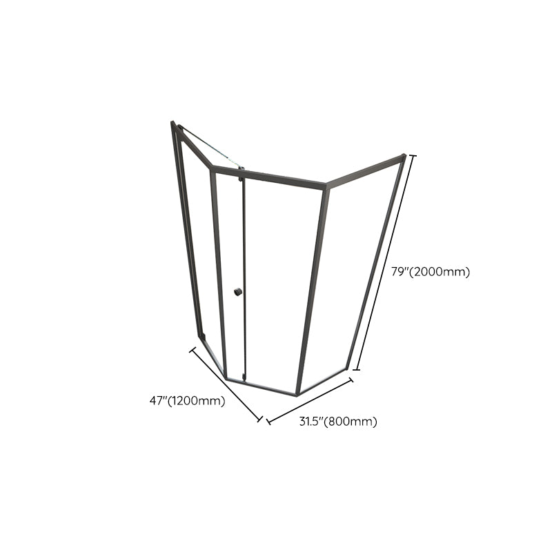 Single Sliding Shower Bath Door Tempered Glass Clear Shower Door Clearhalo 'Bathroom Remodel & Bathroom Fixtures' 'Home Improvement' 'home_improvement' 'home_improvement_shower_tub_doors' 'Shower and Tub Doors' 'shower_tub_doors' 'Showers & Bathtubs' 7239421