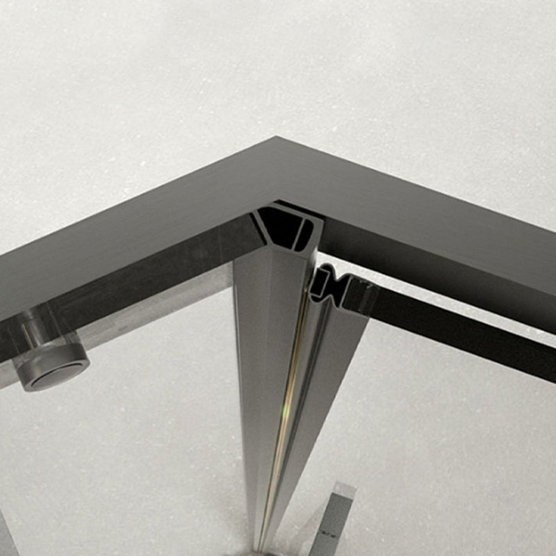 Tempered Framed Shower Bath Door Clear Scratch Resistant Shower Doors Clearhalo 'Bathroom Remodel & Bathroom Fixtures' 'Home Improvement' 'home_improvement' 'home_improvement_shower_tub_doors' 'Shower and Tub Doors' 'shower_tub_doors' 'Showers & Bathtubs' 7239439