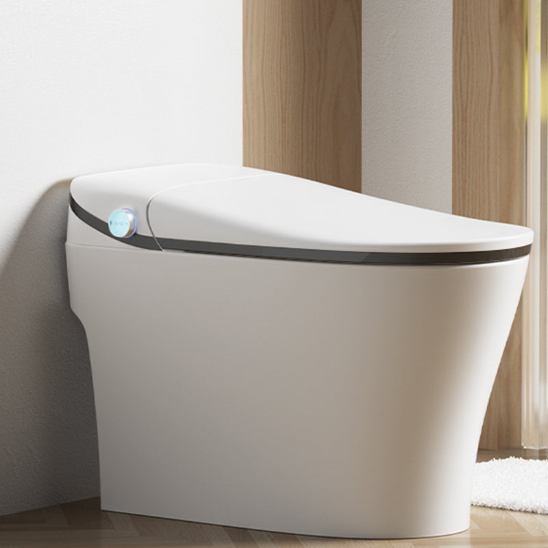 Modern Floor Mount Toilet Heated Seat Included Urine Toilet for Bathroom Black White Clearhalo 'Bathroom Remodel & Bathroom Fixtures' 'Home Improvement' 'home_improvement' 'home_improvement_toilets' 'Toilets & Bidets' 'Toilets' 7239675