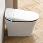 Modern Floor Mount Toilet Heated Seat Included Urine Toilet for Bathroom Black White Manual Lid (Standard) 12" Clearhalo 'Bathroom Remodel & Bathroom Fixtures' 'Home Improvement' 'home_improvement' 'home_improvement_toilets' 'Toilets & Bidets' 'Toilets' 7239679
