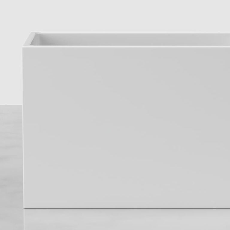 White Freestanding Bathtub Acrylic Soaking Rectangular Modern Bath Clearhalo 'Bathroom Remodel & Bathroom Fixtures' 'Bathtubs' 'Home Improvement' 'home_improvement' 'home_improvement_bathtubs' 'Showers & Bathtubs' 7239776